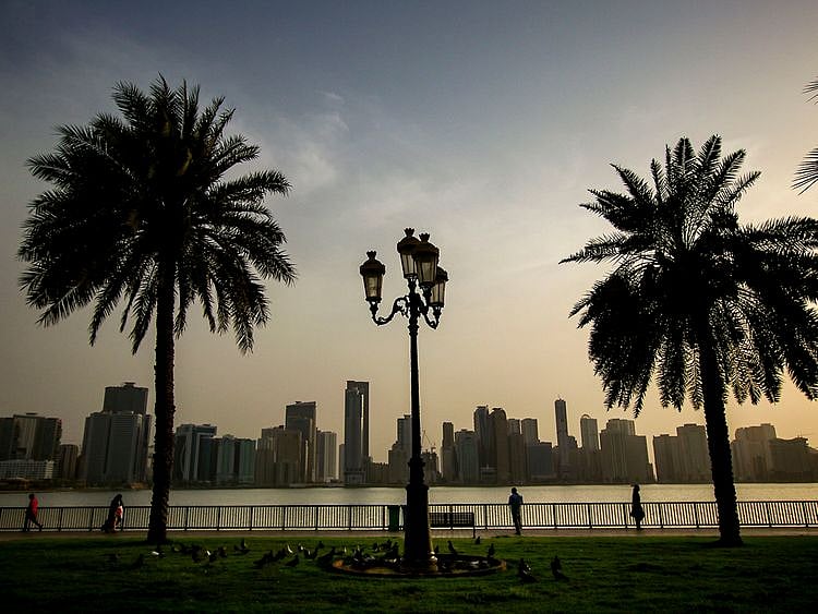 Stock Sharjah skyline residential