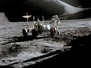 Look! That’s a Chevy Corvette on the moon