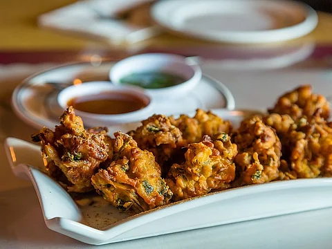A deep fried Indian savoury 