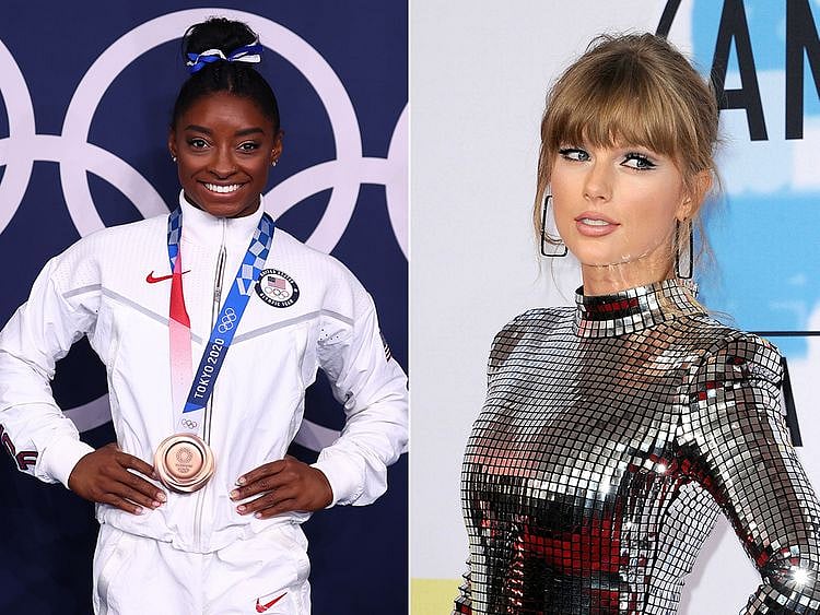 Simone Biles and Taylor Swift