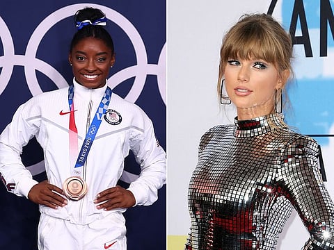 Simone Biles and Taylor Swift