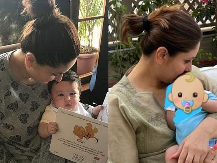 Kareena Kapoor with sons Taimur and Jeh