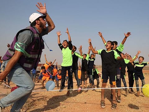 Photos: Syrian children hold 'Tent Olympics' of the displaced