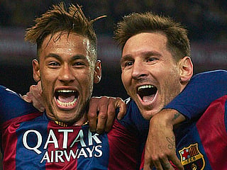 Lionel Messi and Neymar 