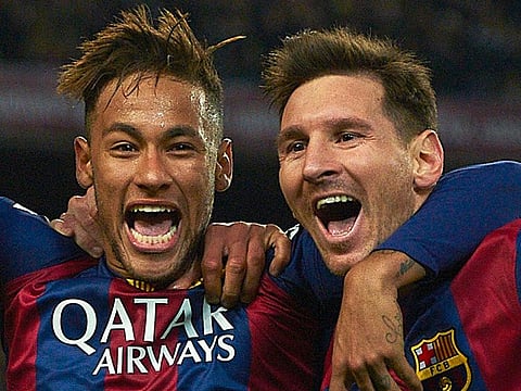 Lionel Messi and Neymar played together at Barcelona and PSG
