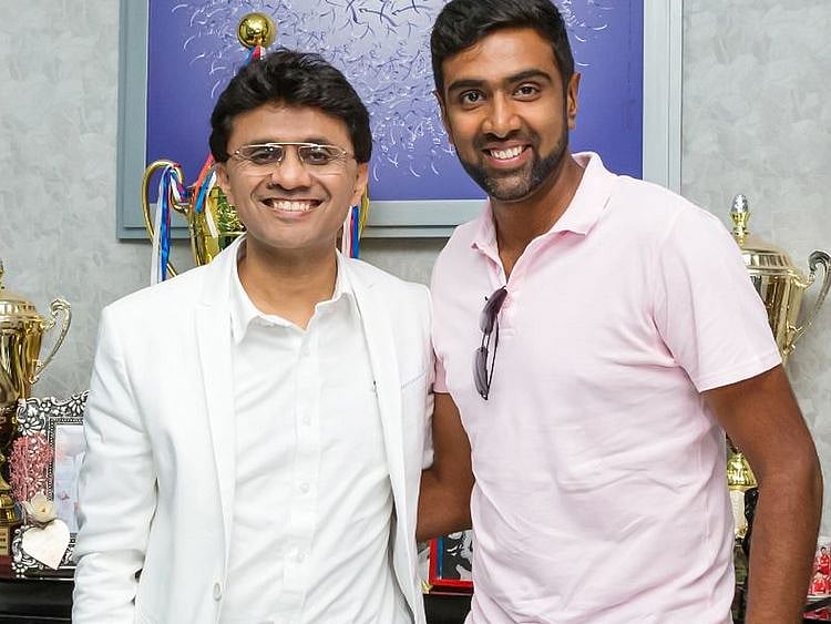 Cricket - Anis Sajan (left) and Ravi Ashwin