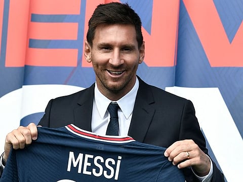 PSG's new signing Lionel Messi will face Man City in the group stage of the Champions League.