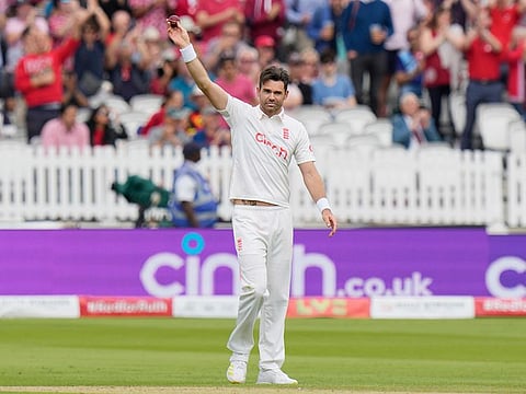 England's James Anderson 