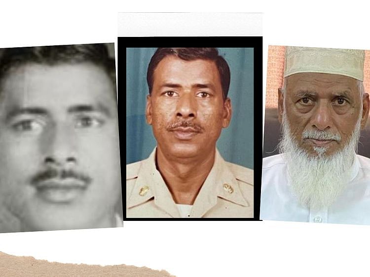 Mohammad Yasin at different moments in his life.