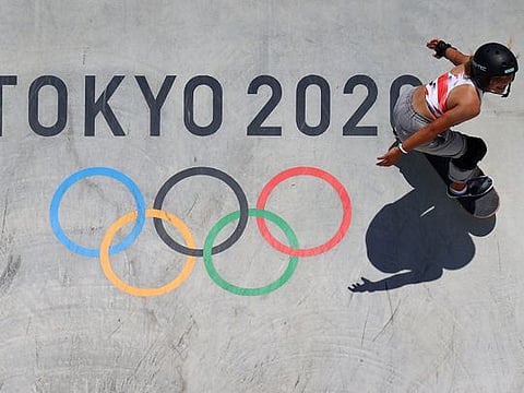 Tokyo 2020 Olympics Skateboarding Women's Park Final.