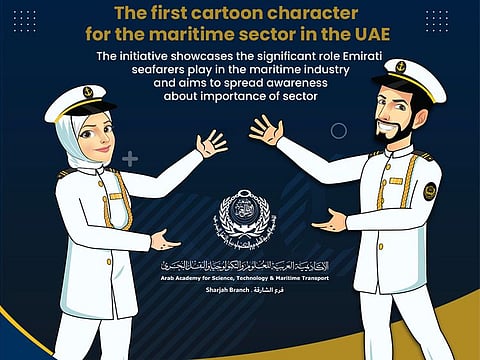 The cartoon character for UAE's maritime sector will be first used in the media campaign to promote student registrations for the upcoming academic semester that ends in December.