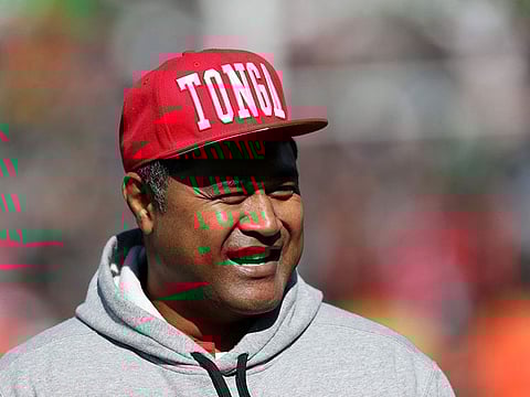Tonga coach Toutai Kefu 