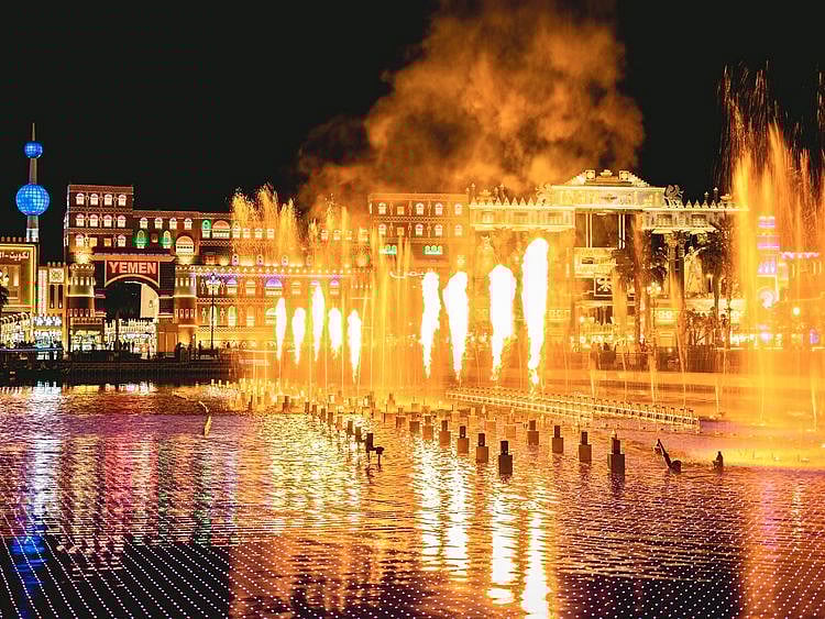 Global village fire show 