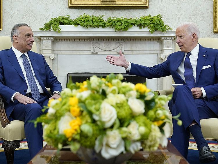Kadhimi Biden meet
