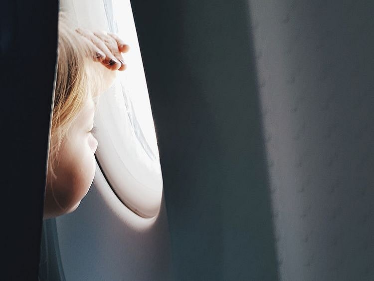 Kid on a plane