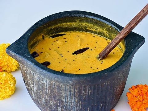This Kerala recipe for Rasakalan is a must-have on every banana leaf during Onam