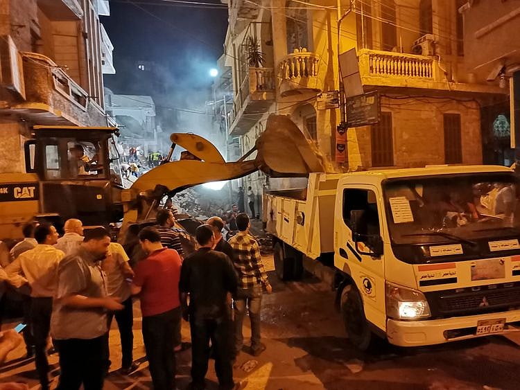 Egypt building collapse