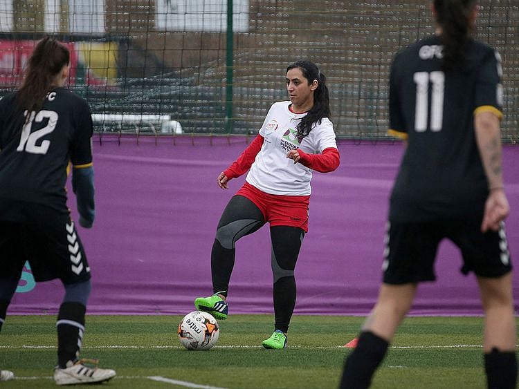 Former Afghanistan women's football captain Khalida Popal 
