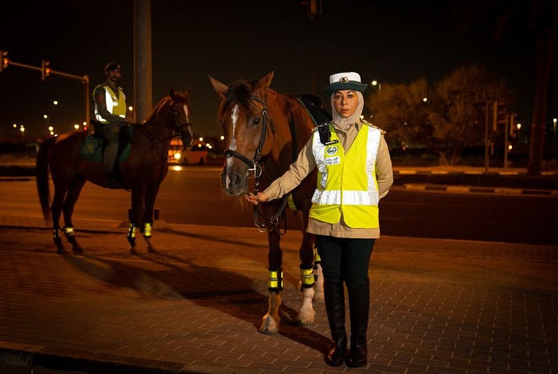 Halima Al Saadi, the first female mounted police-1629900047659