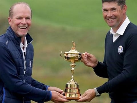 Ryder Cup team captains Steve Stricker and Padraig Harrington