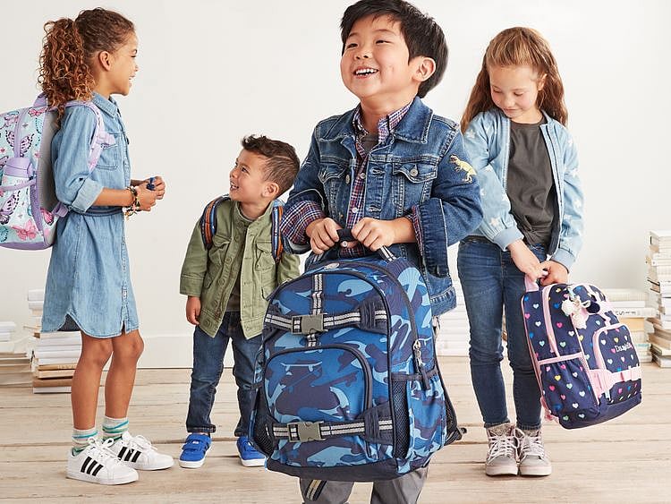 Kids and backpacks