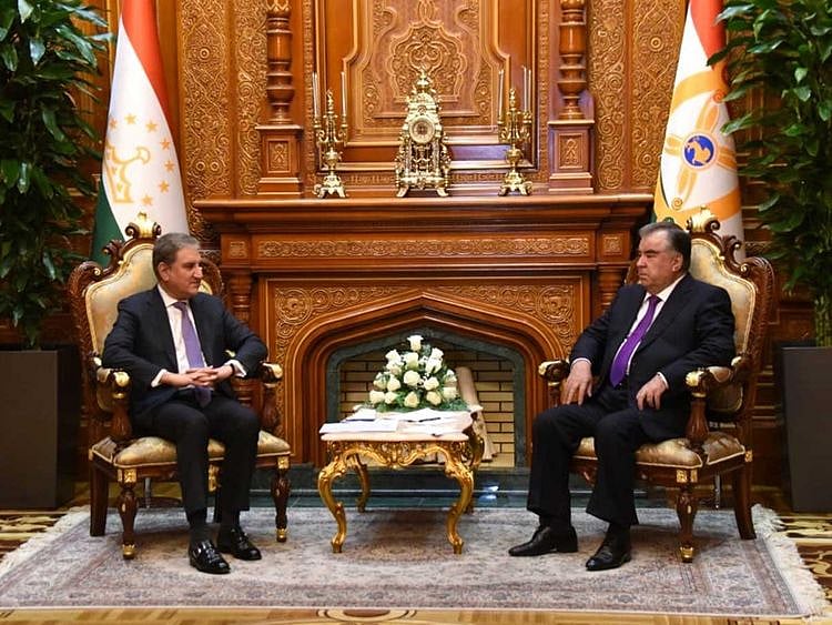 Pakistan’s foreign minister Shah Mahmood Qureshi President of Tajikistan Emomali Rahmon 