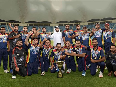 Winners of the UAE Cricket League Men's T20 Final 2018 