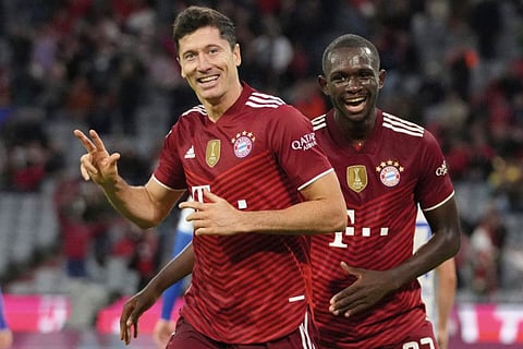 Robert Lewandowski broke a club record set by the great Gerd Muller in 1970 by scoring in his 16th consecutive Bayern Munich game.