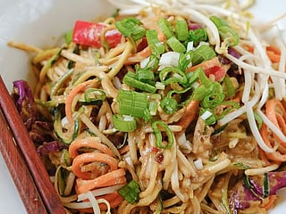 Here's a quick and healthy recipe to make vegan Pad Thai noodles at home