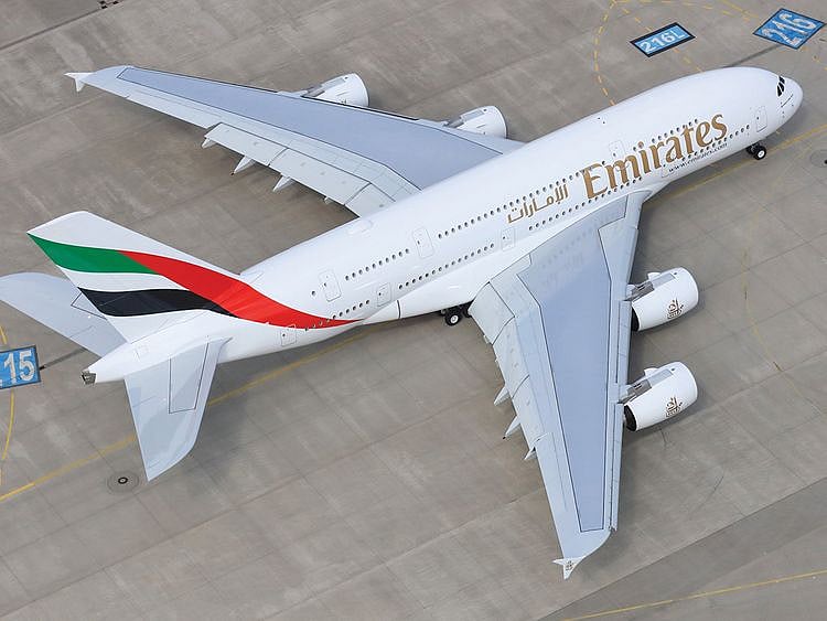 STOCK Emirates aircraft A380