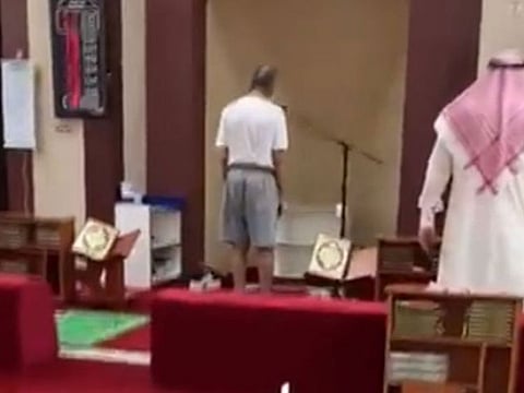 The muezzin’s attire had triggered an outcry in the country, with detractors arguing that wearing the shorts is inappropriate for the status of the muezzin and sanctity of the mosque.