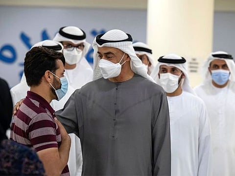 Sheikh Mohamed bin Zayed reviews services provided to Afghan families at Emirates Humanitarian City