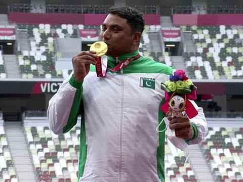 Pakistan's discus thrower Haider Ali walked into record books by becoming their first athlete to win a Paralympics gold.