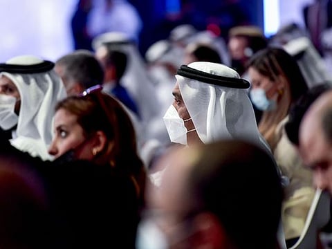 Dignitaries at the launch of Projects of the 50 at Emirates Towers in Dubai. 