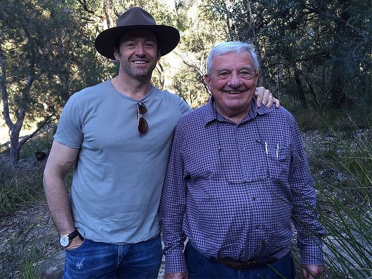 Hugh Jackman and his father Christopher John Jackman