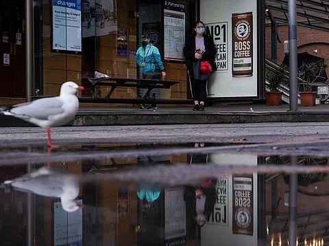 A quiet city centre during a lockdown in Sydney.