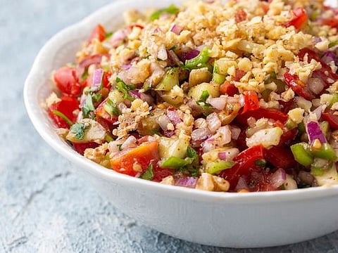 Traditional Turkish Gavurdagi Salad