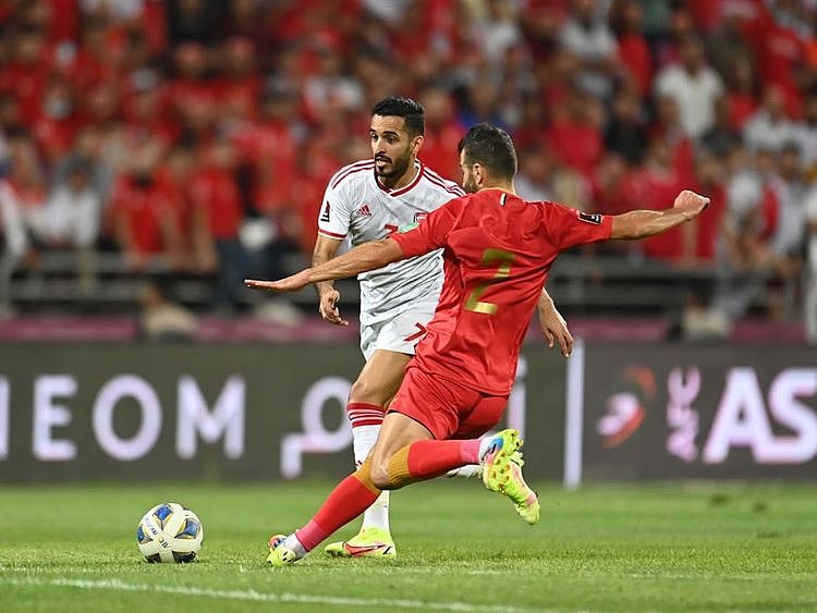 Ali MAbkhout scored his 77th international goal for the UAE against Syria