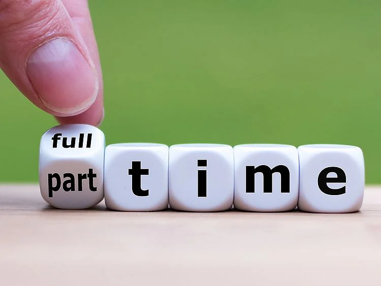 part-time job full time job