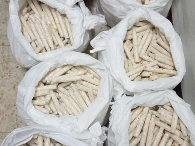 Drugs that were removed from the guts of the sheep.