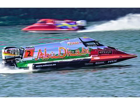 Thani Al Qemzi on his way to victory in Italy