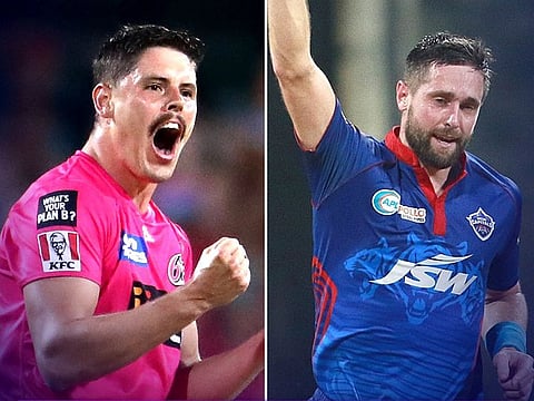 Australia's Ben Dwarshuis (left), a successful bowler in Big Bash, has replaced Chris Woakes for Delhi Capitals for the UAE leg of IPL 2021. 