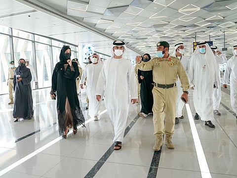 Sheikh Mansoor was briefed by various top officials during his review of Expo preparations on Monday.