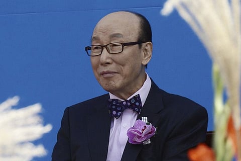 Reverend Cho Yong-gi attends Grand Prayer Rally for Peace of the Korean Peninsula and for the Hope of the World Church at the World Cup Stadium in Seoul in this October 11, 2013 photo.