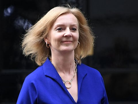 Britain's newly appointed Britain's Foreign Secretary Liz Truss leaves 10 Downing Street in central London on September 15, 2021. 