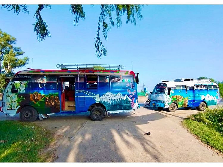  The buses will travel across Pakistan to amplify the message of friendship and for the people to experience the art on wheels throughout the year.