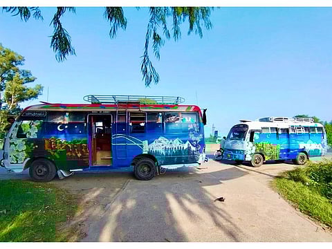  The buses will travel across Pakistan to amplify the message of friendship and for the people to experience the art on wheels throughout the year.