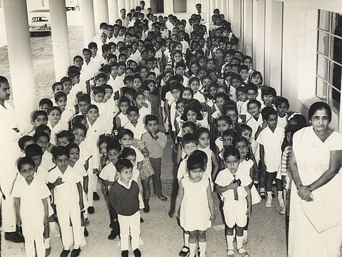 In August 1968, the school shifted from a Bur Dubai villa to a rented building near Dubai Museum