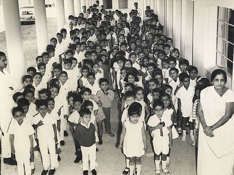 In August 1968, the school shifted from a Bur Dubai villa to a rented building near Dubai Museum