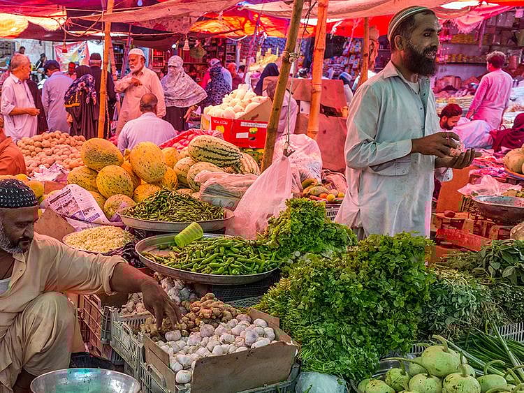 Stock Karachi city Pakistan economy